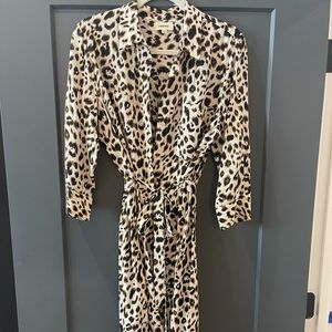 Lagence leopard silk dress size L TTS
